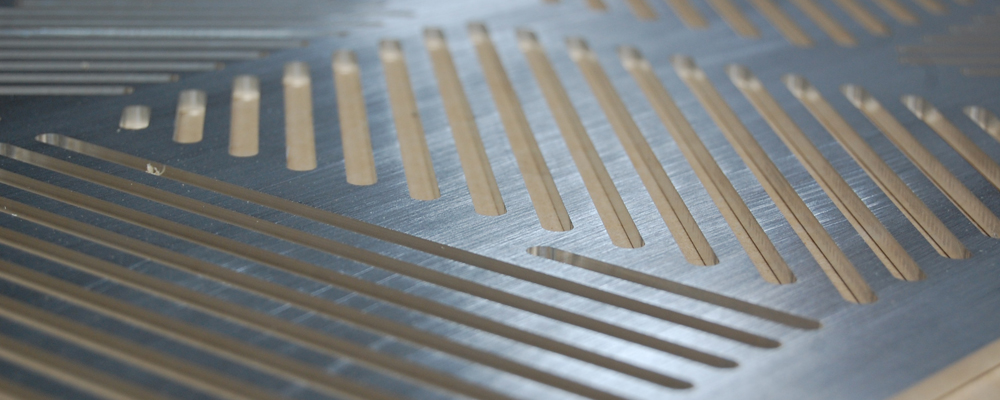 diagonal channels in quarter inch aluminum